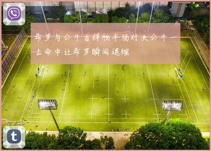 希罗与公牛吉祥物半场对决公牛一击命中让希罗瞬间退缩